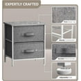 thumbnail image 4 of Sorbus 2-Drawer Nightstand Side Table: Cozy Bedside Storage & Functional Accent Piece (Set of 2), 4 of 8