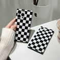 thumbnail image 6 of Checkered Phone Case for iPhone 13 Pro Max Black White Grids Plaid Checkerboard Slim Soft Classic Trunk Design Strong Shockproof Protective Checker Cover for iPhone 13promax 6.7", 6 of 9