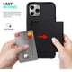 thumbnail image 4 of Compatible con Apple iPhone 12/iPhone 12 Pro Funda con ranura para tarjeta (negro), funda de PC de silicona TPU a prueba de golpes, 4 of 5