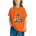 thumbnail image 4 of Aloohaidyvio Easter Cross Shirt Minimalist Easter Cotton Tee for Girls, Small Cross Chest Print - Casual Spring Outfit 5 Years, 4 of 4
