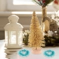 thumbnail image 3 of 1 set of Mini Pine Trees Mini Christmas Trees with Wood Base Artificial Trees Wreath, 3 of 9