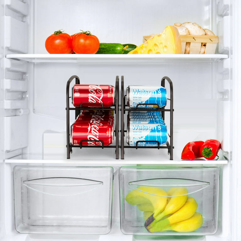 4 Tier Stackable Beverage Soda Can Dispenser Organizer Cola Rack