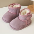 thumbnail image 5 of Ulitacool Boots For Girls Winter Girls Boots Warm Lined Boots Indoor Outdoor Non Soft Sole Toddler Shoes Classic Basic Shoes 11-12 Years Purple, 5 of 6