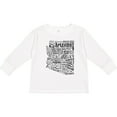 thumbnail image 3 of Inktastic Arizona Word Salad- state outline Boys or Girls Long Sleeve Toddler T-Shirt, 3 of 5