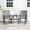 Gray, variant on Costway Outdoor Bistro Sets Double Swing Glider Chair Rocker Glass Table Umbrella Hole Brown