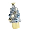 thumbnail image 1 of Adorno de mesa con forma de árbol de Navidad y bola de cinco puntas. Plata, 1 of 9