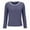 Dark Blue, variant on Womens Long Sleeve Pajama Top Built In Support Yoga Comfort Tee Soft Casual Layer