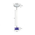thumbnail image 2 of Jesco Lighting KIT-QAP229-BF-CH-B 1-Light 8.2 Ft. H Chrome Low Voltage Pendant Kit- Blue Frit, 2 of 3