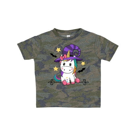 

Inktastic Halloween Girls Unicorn Witch Outfit Gift Toddler Toddler Girl T-Shirt