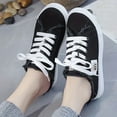 thumbnail image 5 of CHICVOMEY Canvas Slip On Tennis Shoes for Women Lightweight & Breathable Mules Comfort Fashion Tennis Shoes Sneakers for Casual Walking & Work, 5 of 8