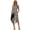 Black Cat Black White Stripes, variant on FUIALDOLG Womens Christmas Dresses Casual Long Tank Dress with Pocket Red Poinsettia Floral Dress Xmas Skirt Irregular Hem Asymmetric Dress,S
