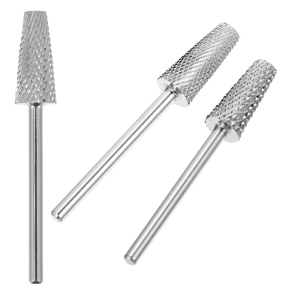 PAMINGONO Safety Drill Bit for Nails Silver Tungsten Steel 3pcs