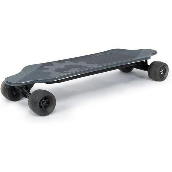 Blitzart EB-S5801GT Huracane Dual Motor Electric Skateboard with Replaceable Tires, Grey