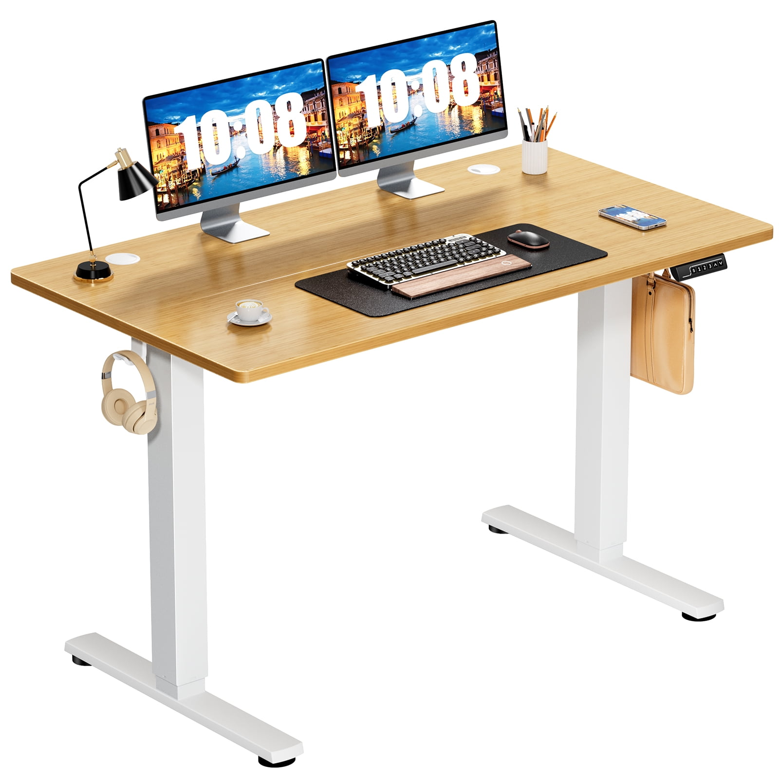 Yoyomax Electric Standing Desk, Height Adjustable Desk, 48 x 24 Inches ...