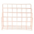 thumbnail image 1 of KAKOWELY Desktop Mail Organizer Metal Storage Rack 3 Slot Book Rack Magazine Holder,6.89X"X5.71"X3.35", 1 of 5