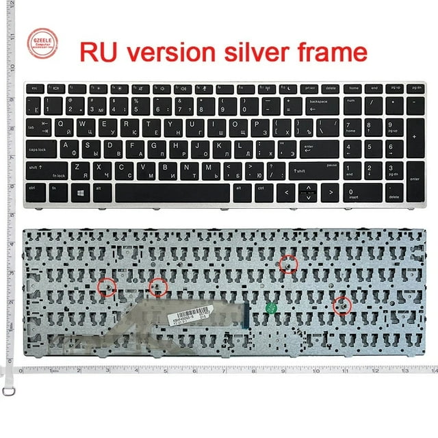 Nouveau Clavier d'Ordinateur Portable US/SP/UK pour HP Probook 450 G5 455 G5 470 G5 Clavier Anglais Noir Rétroéclairé Sans Rétroéclairage