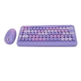 thumbnail image 1 of Combo Clavier et Souris WL, Émetteur USB 2,4G, Ensemble Clavier et Souris, Clavier Rétro à Touches Rondes avec Souris Réglable 1000 DPI 1200 DPI 1600 DPI, 1 of 7