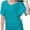 Jadeite, variant on Women's V-Neck Dolman Top - Short Sleeve Solid Color Blouse with Side Shirring Detail, Casual Loose Fit T-Shirt