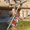 thumbnail image 3 of Hello Winter Poodle Football Snowman Welcome Snowy Morning Acrylic Keychain Poodles Dog Lover Gifts Idea Collar Charm Tag Keyring - 01012, 3 of 5