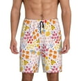 thumbnail image 2 of Daiia Colorful Floral Mens Woven Stretch Pajama Short,Short Pajama Pants-XX-Large, 2 of 9