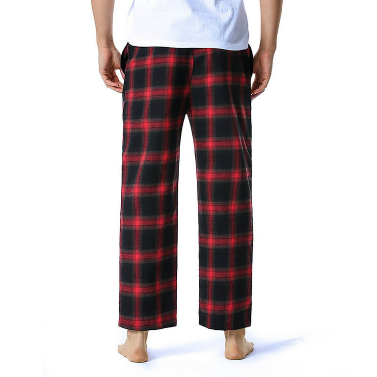 jsaierl Men's Buffalo Plaid Pajama Pants Soft Lounge PJ Bottoms Comfy Pant  Yoga Casual Drawstring Sleepwear Trousers 