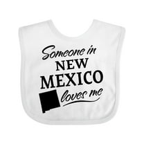 Inktastic Someone in New Mexico Loves Me Boys or Girls Baby Bib