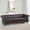 Brown, variant on YWEN 84.75" Chesterfield PU 3-Seater Sofa with Button Tufting, Nailhead Accents, Scrolled Arms & Turned Legs