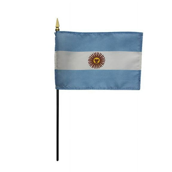 Annin Flagmakers 210005 4 x 6 in. Eb Argentina Govt Mounted, Pack Of 12