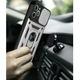thumbnail image 3 of For Apple iPhone 11 Pro Case, Ring Kickstand Magnetic & Slide Camera Protector Military-Grade Hybrid Rugged Drop Protection Phone Cover, 3 of 7
