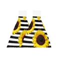 thumbnail image 3 of Home Sweet Gnome Lattice Sunflower Kitchen Hand Towel Strong absorbent Towel Washing Room Handkerchief Towel, 3 of 7