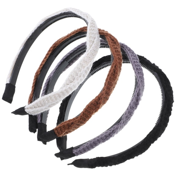 RENACLIPY Women’s Headbands 4-Pack Assorted Colors Soft Cloth Hair Bands for Daily Use and Sports Activities