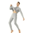 thumbnail image 5 of Long Johns for Men Thermal with Soft Fleece Lined Long Johns Warm Thermals Top and Bottom Fleece Lined Top Bottom Gift Set for Winter Cold Weather Ski,Gray L, 5 of 7