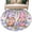 MediumPurple White LightPink, variant on Round Rug 7Ft Washable Non-Slip, Blue Purple Gnomes Circle Area Rugs for Living Room Bedroom, Spring Country Hydrangea Flower Leaf Indoor Floor Mats Carpet Runner for Home Decor Aesthetic