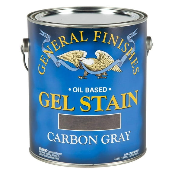 General Finishes Oil Base Gel Stain, 1 Gallon, Carbon Gray