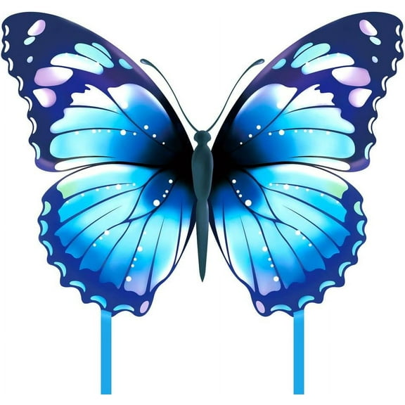 Mint's Colorful Life Butterfly Kite for Kids & Adults, Easy to Fly (Blue)