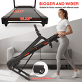 thumbnail image 3 of Ambifirner 3.5HP Folding Treadmill APP-Controlled, Portable Design with Auto Incline for Home or Office Workouts up to 300lbs. Electric Treadmill with Bluetooth, 3 of 6