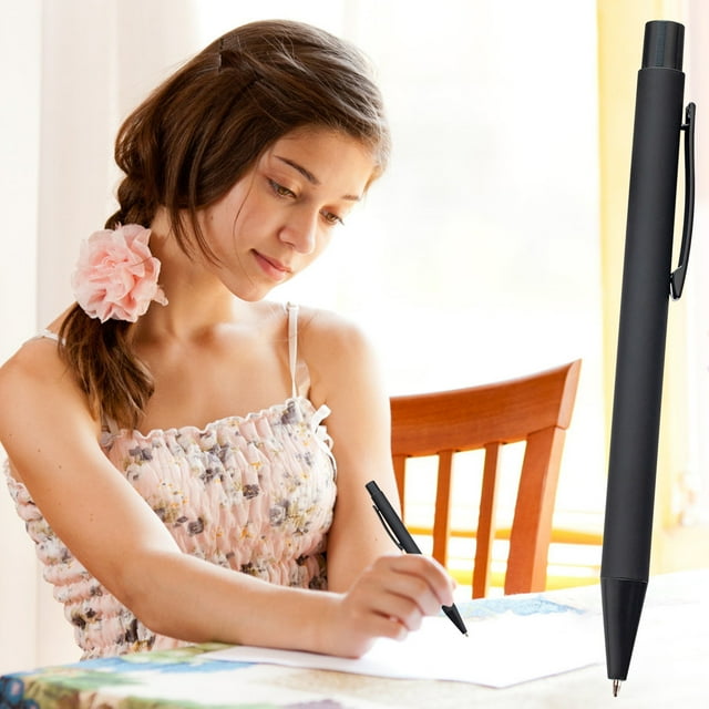 PEONAVET Ballpoint Pen 3ml Students Use A Three Color Quick Dry Pressing Roller Pen and A Spring Type Ball Pen