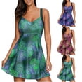 thumbnail image 1 of Maillot de Bain Bikini pour Femmes Robe de Plage Boho une Pièce Grande Taille Biquini, 1 of 5