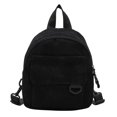 thumbnail image 2 of EIMELI Women Retro Corduroy Backpack Lady Soft Warm Solid Color Zipper Shoulder Bag, 2 of 9