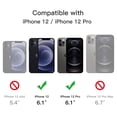 thumbnail image 2 of JETech Matte Case for iPhone 12/12 Pro 6.1-Inch, Shockproof Military Grade Drop Protection, Frosted Translucent Back Phone Cover, Anti-Fingerprint (Dark Green), 2 of 6