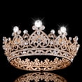 thumbnail image 1 of Coronas Doradas para Mujer Coronas de Princesa Novia Tiaras y Coronas para Mujer Coronas Elegantes Diademas de Mujer Boda Nupcial, 1 of 5
