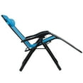 thumbnail image 4 of Patiojoy Oversized Zero Gravity Lounge Chair Folding Recliner w/ Cup Holder & Pillow Blue, 4 of 5