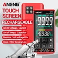 thumbnail image 4 of Multimeters,Ncv Universal Meter Portable Ncv Universal Screen 9999 621a Screen Universal Meter Voltmeter Havou Ammeter(red) Auto Reable Portable Anrio Eryue, 4 of 7