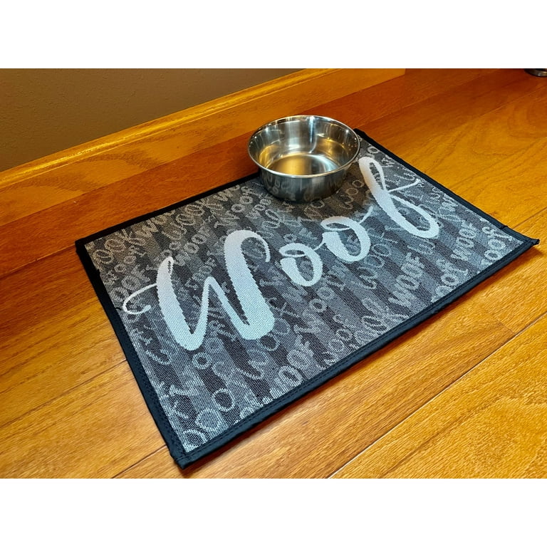 Washable Dog Bowl Mat