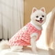 thumbnail image 4 of Chaqueta de invierno para perro | Abrigo de plumas de dos piernas para perro pequeño, chaleco acolchado de algodón, impermetente, repelente al agua, rosa amarillo azul rojo, talla L | Prendas, 4 of 6