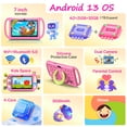 thumbnail image 2 of FITIFUN Kids Tablet 7 inch Tablets for Kid,4GB RAM 32GB ROM 1TB Expanded,Quad-Core,HD IPS Display, Wifi, Parental Control, Dual Camera,Pink, 2 of 8
