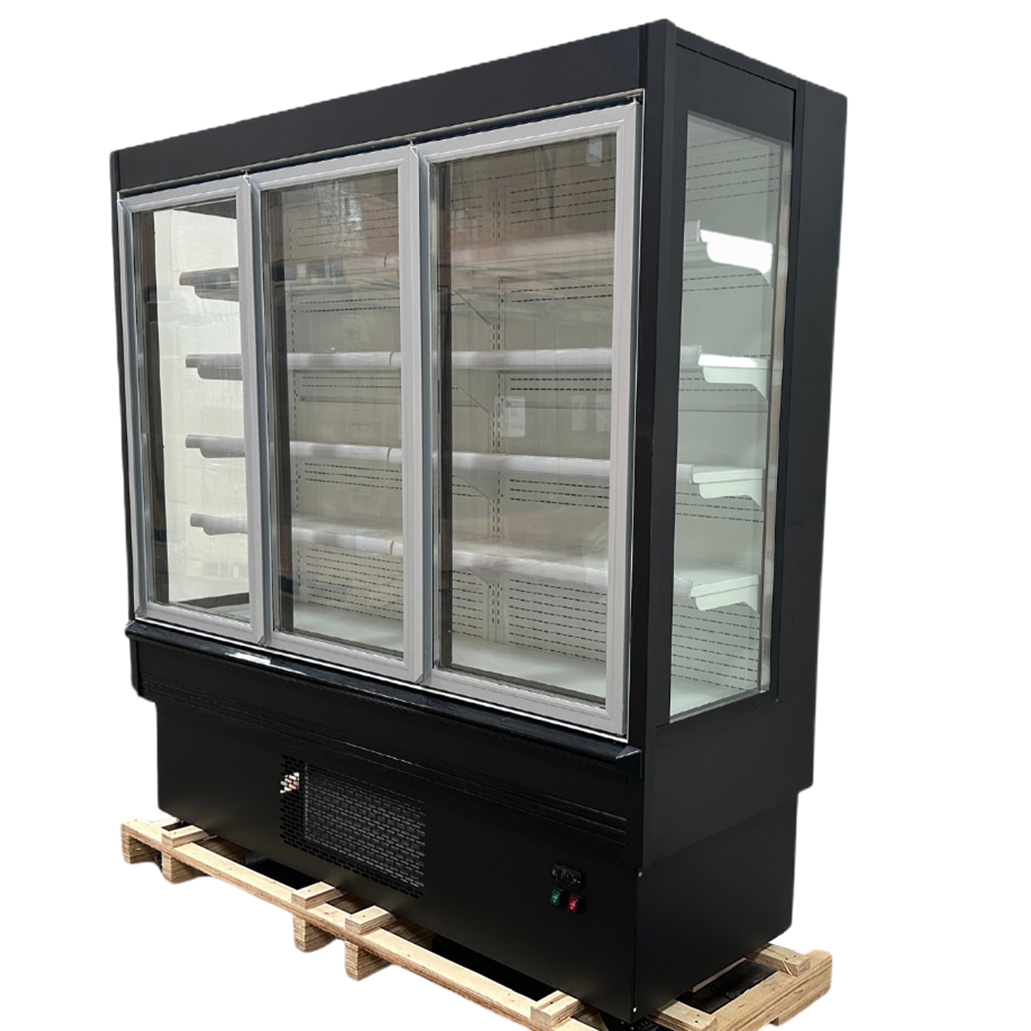 76 in. Commercial Swing Glass Door Merchandiser Refrigerator 28 Cu.Ft. Beverage Fridge, Flower Cooler, NSF