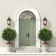 thumbnail image 6 of 24.4" Artificial Cedar Topiary Ball Trees, Set of 2 Faux Cypress Plants with Ground Spike,UV Resistant Artificial Bushes Front Porch Decor,Fake Shrubs for Indoor Outdoor Garden, 6 of 6