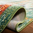 thumbnail image 5 of SAFAVIEH Madison Christabella Overdyed Striped Area Rug, Green/Orange, 12' x 15', 5 of 7