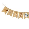 thumbnail image 2 of Clispeed Linen Animal Bunting Banner for Theme Party Decoration Multicolor Gar, 2 of 4
